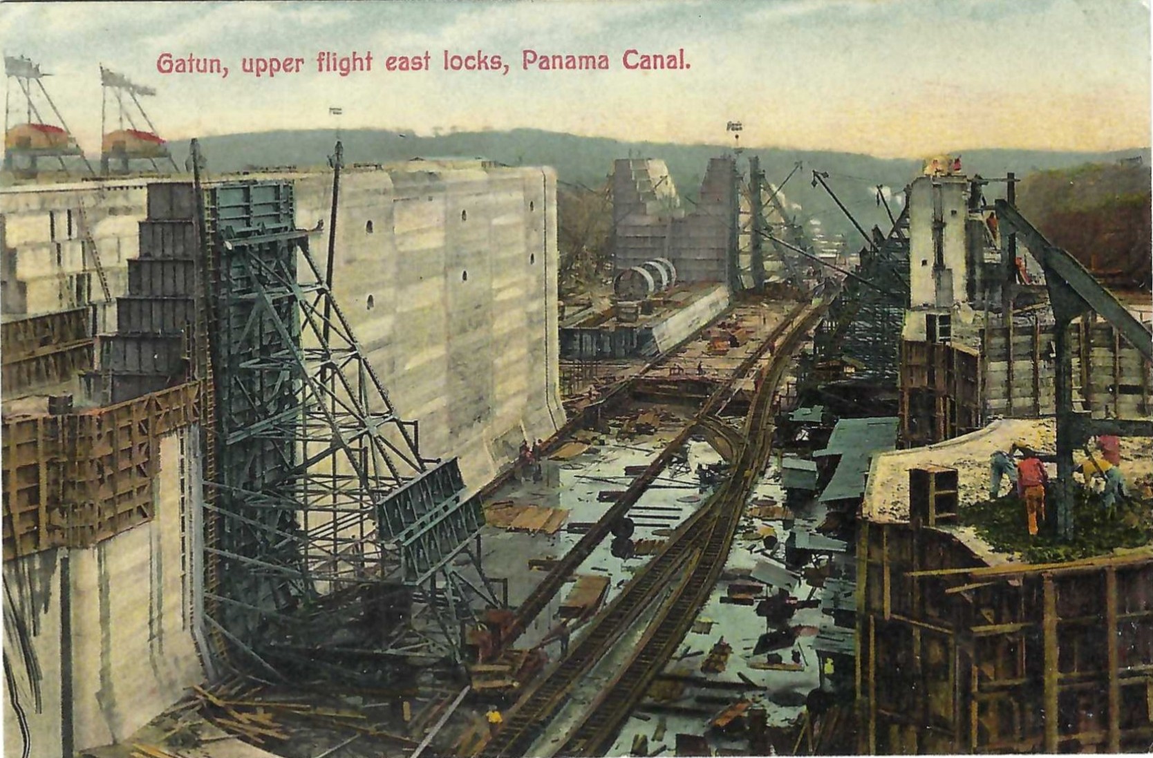 Gatun Locks being built