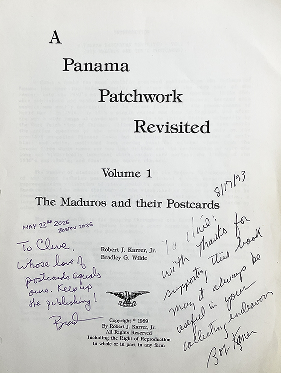 postcard book volume 1 signed